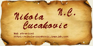 Nikola Čučaković vizit kartica